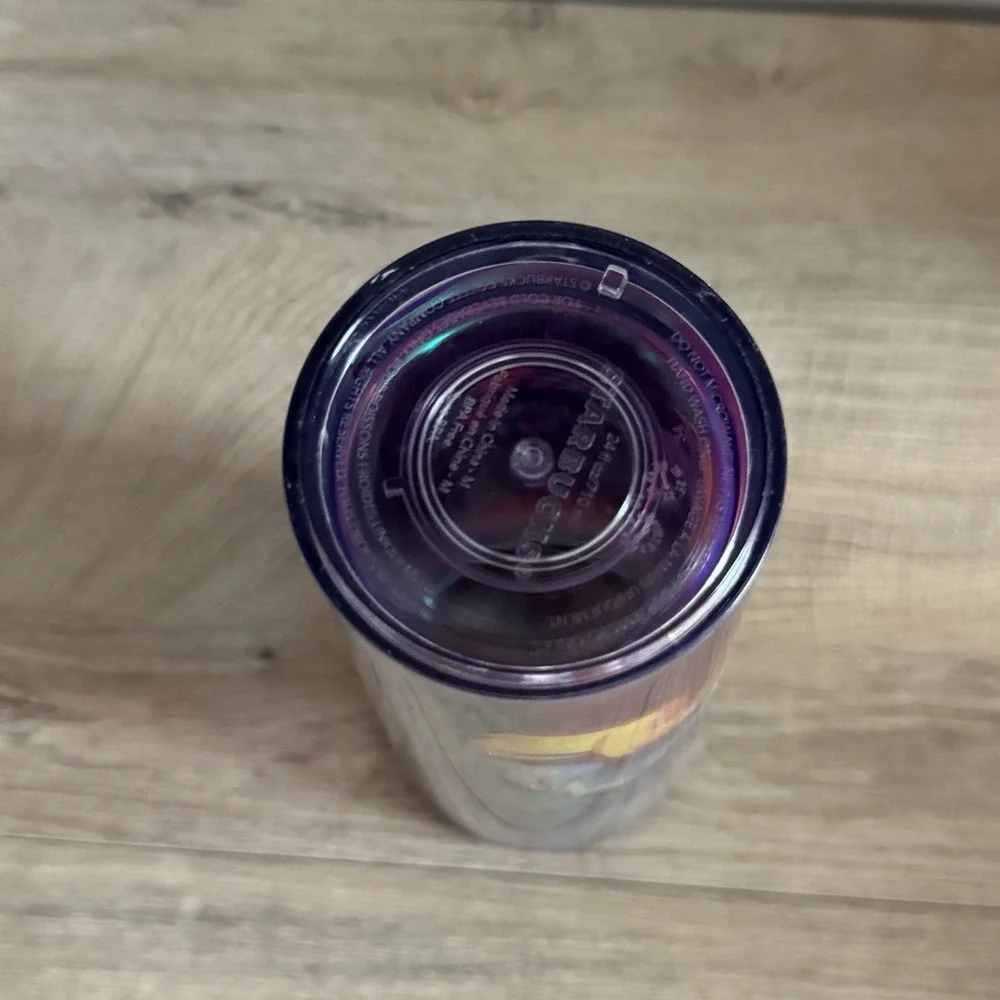 Starbucks Tumbler Water Bottle Yigiao Wang Sign Language 2023‎ 24 oz No Straw
